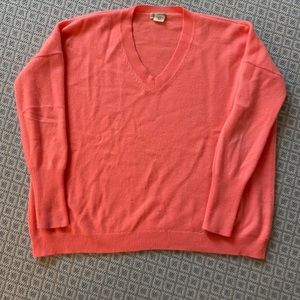 Jcrew cashmere pink sweater